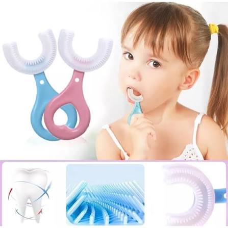 U Shaped Baby Tooth Brush | Toddlers Teeth Cleaning Soft Brush